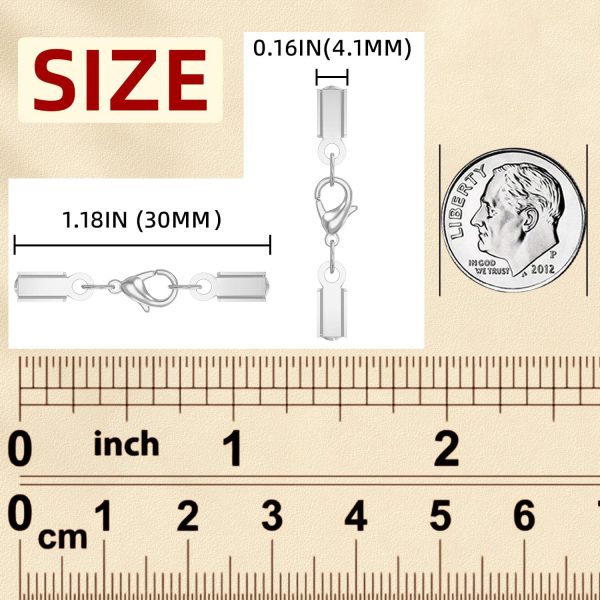 20Sets Cord End Caps with Lobster Clasp Connector,316 Stainless Steel Cord Ends for Jewelry Making Leather Necklace Cord with Clasp 3MM ID End Caps for DIY Bracelets Necklaces - Image 4